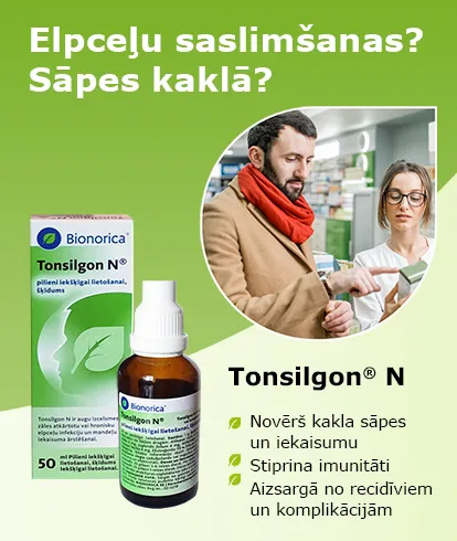 Tonsilgon - ārstniecības augu ekstrakts pret saaukstēšanos