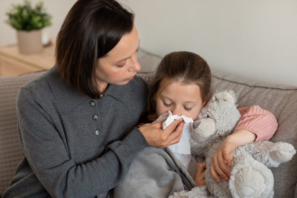 Как снять отек слизистой носа у детей?
