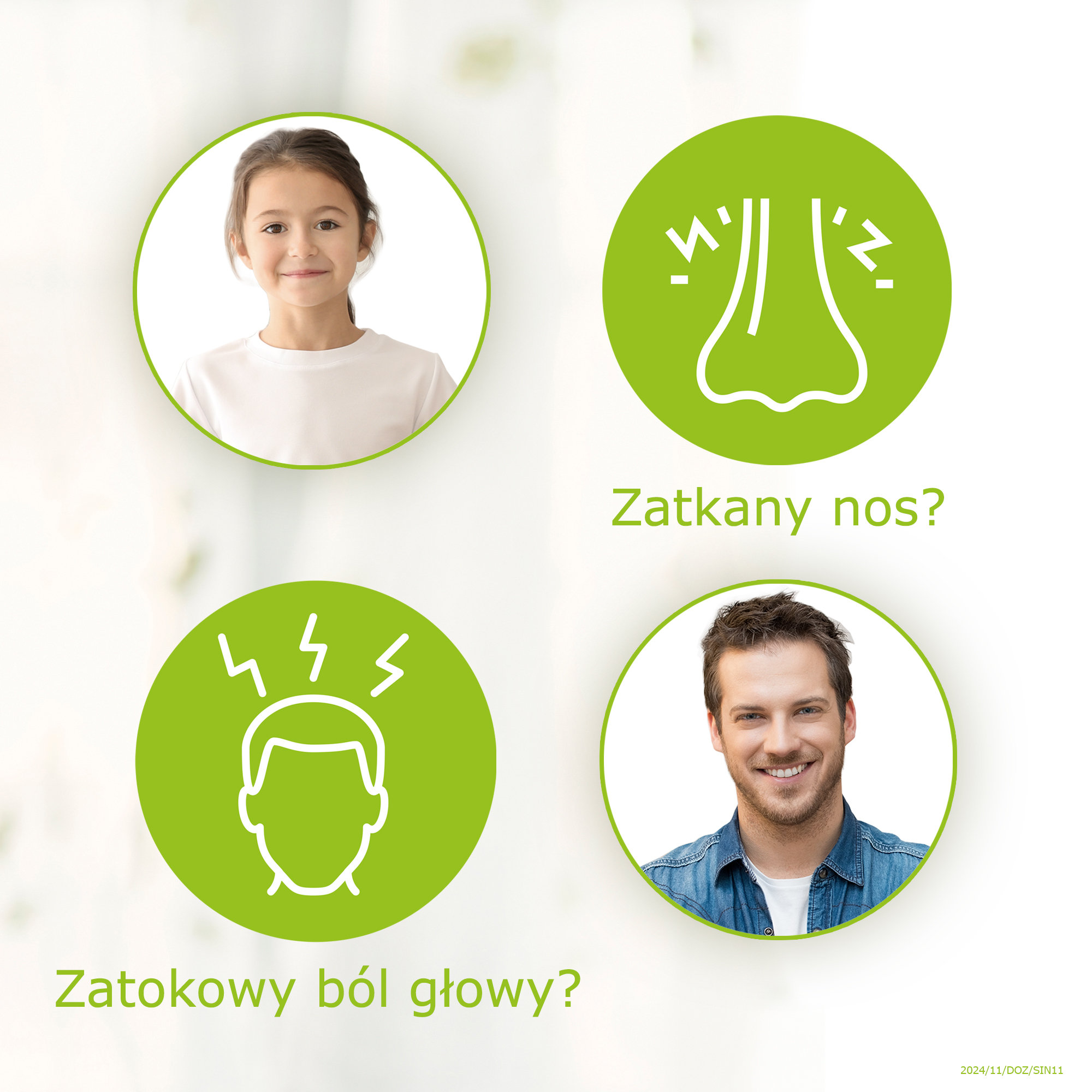 Zatkany nos? Zatokowy ból głowy?