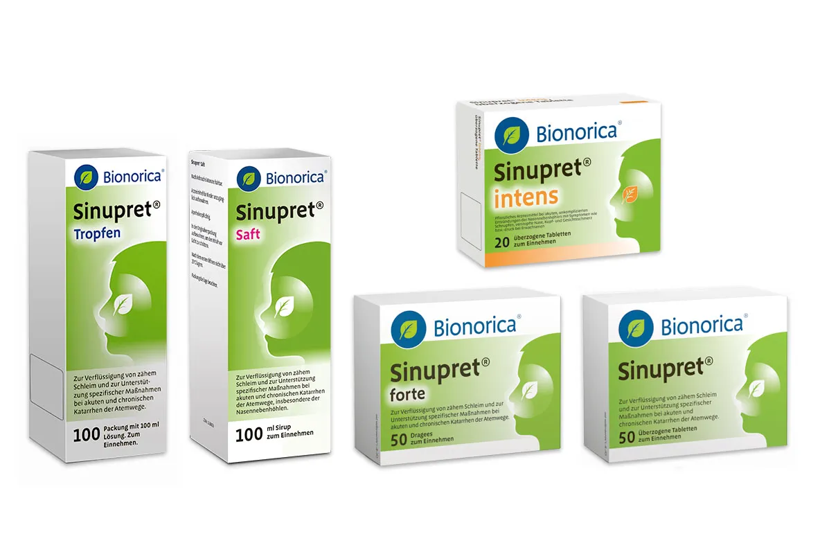 Sinupret Packshots