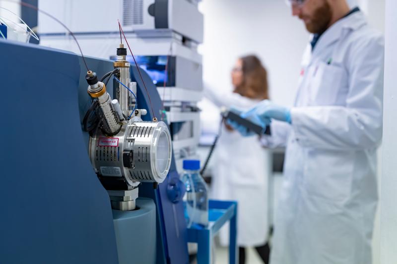 Quelle eines Time-of-Flight-Massenspektrometers bei Bionorica research