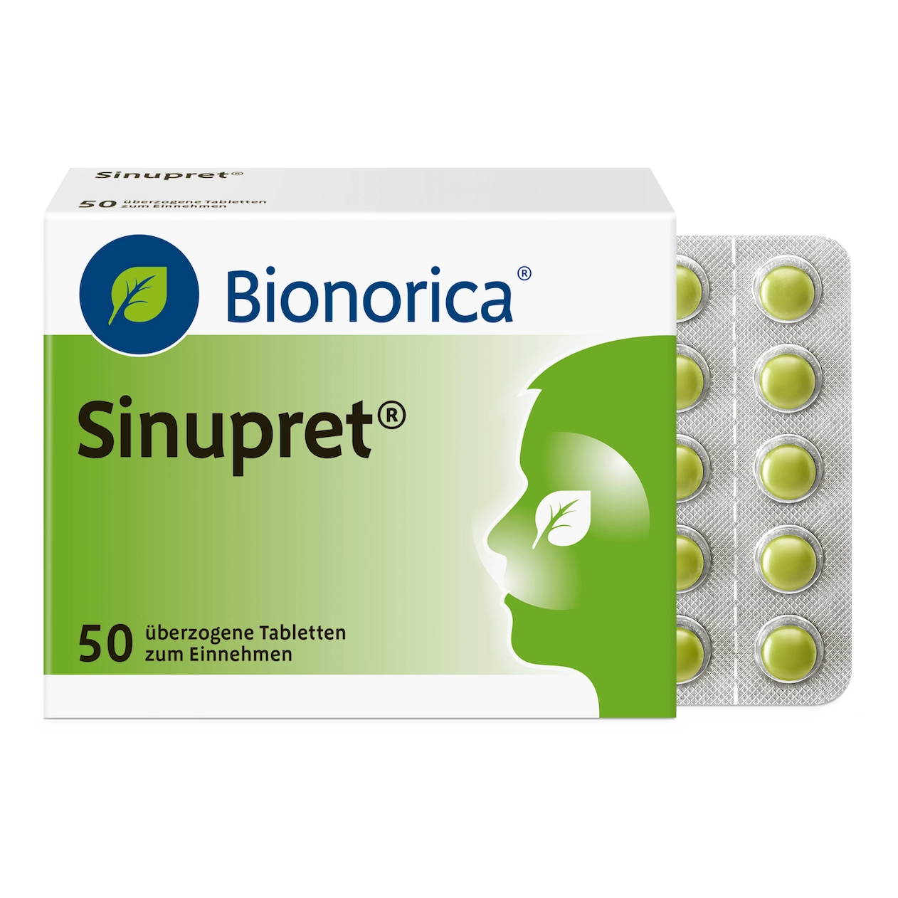 Packshot Sinupret Dragees frontal