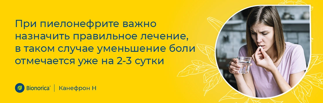 Как долго длится боль при пиелонефрите?